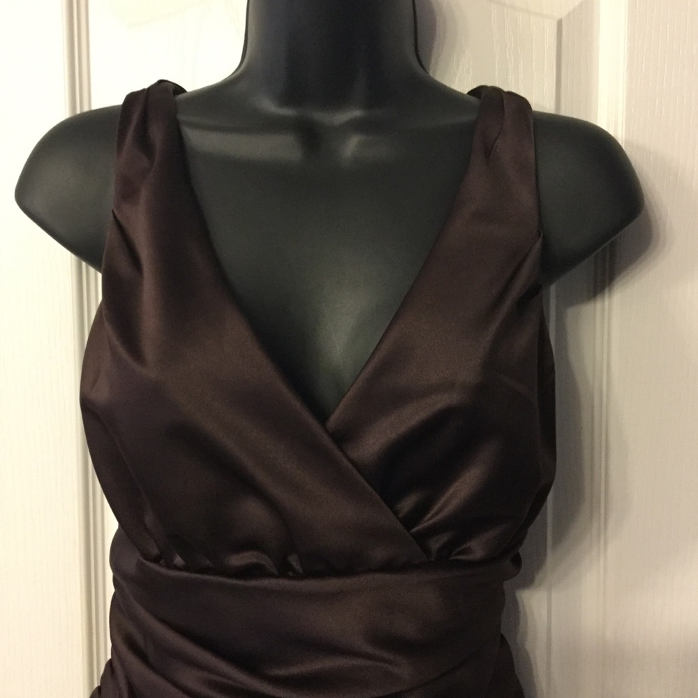 David’s Bridal style 81047 Chocolate gown